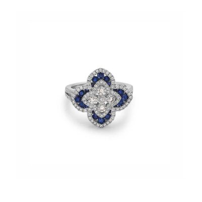 Charles Krypell Diamond Regal Flower Ring