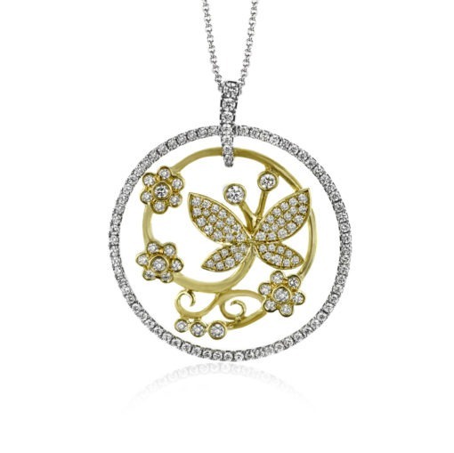 Simon G Butterfly Diamond Necklace