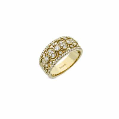 Simon G Yellow Gold Diamond Fashion Ring