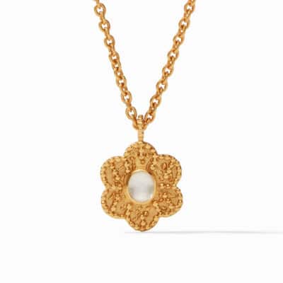 Colette Demi Pendant Gold Iridescent Clear Crystal
