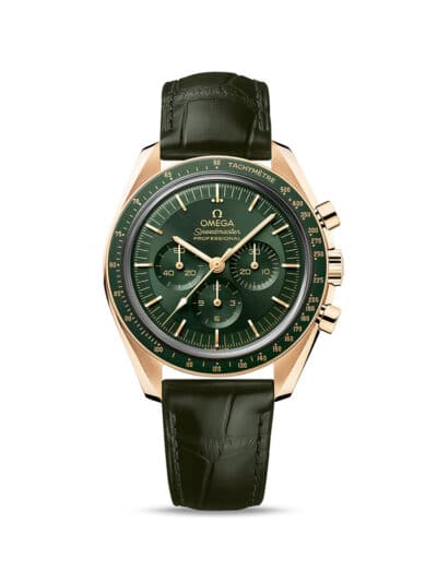 Omega Speedmaster Moonwatch Gold Green dial watch